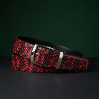 Lureaux Python Flame (Riem) Lureaux - Nette Riemen Voor Heren Multicolor