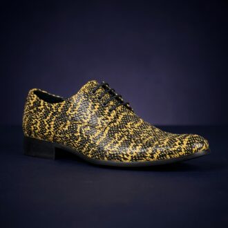 Lureaux Python Yellow Lureaux - Handgemaakte Nette Schoenen Voor Heren Green - 45