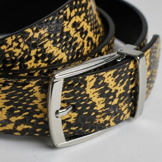 Lureaux Python Yellow (Riem) Lureaux - Nette Riemen Voor Heren Multicolor