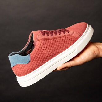 Lureaux Red Essential Sneakers Lureaux - Handgemaakte Nette Schoenen Voor Heren - 43