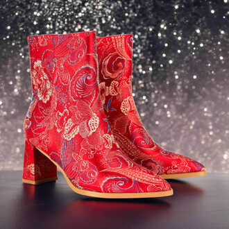 Lureaux Red Shadow Boot Lureaux - Handgemaakte Nette Schoenen Voor Heren - 41