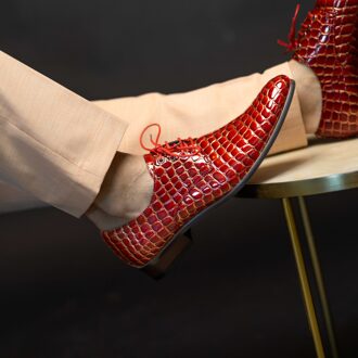 Lureaux Red Venom Lureaux - Handgemaakte Nette Schoenen Voor Heren - 41