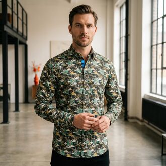 Lureaux Sakura Horizon Overhemd M Lureaux - Handgemaakte Nette Schoenen Voor Heren Multicolor