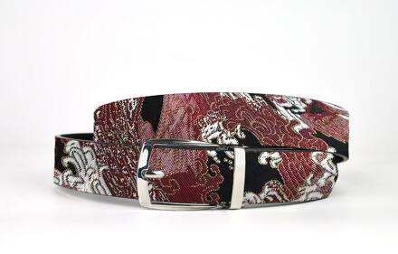 Lureaux Silent Red Tsunami (Riem) Lureaux - Nette Riemen Voor Heren Multicolor