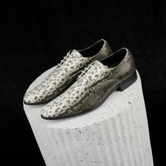 Lureaux Snow Leopard Lureaux - Handgemaakte Nette Schoenen Voor Heren Green - 43