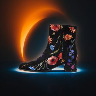 Lureaux Velour Flora Lady Boot Lureaux - Handgemaakte Nette Schoenen Voor Heren Blue - 40