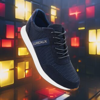 Lureaux Vittorio Blue Runners Lureaux - Handgemaakte Nette Schoenen Voor Heren Multicolor - 43