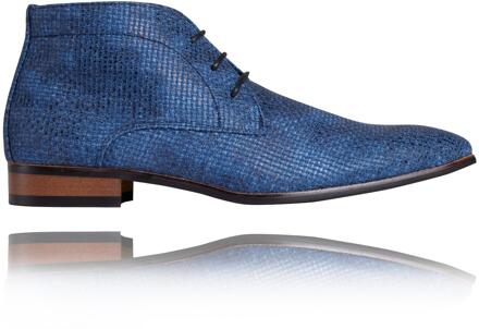 Lureaux Woven Aqua High Lureaux - Handgemaakte Nette Schoenen Voor Heren Blue - 45