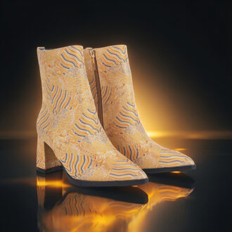 Lureaux Yellow Parade Boot Lureaux - Handgemaakte Nette Schoenen Voor Heren Blue - 40
