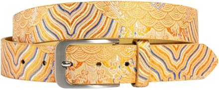 Lureaux Yellow Parade (Riem) - One Size Lureaux - Nette Riemen Voor Heren Multicolor