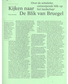 Luster Uitgeverij Kijken Naar De Blik Van Bruegel - (ISBN:9789491789212)