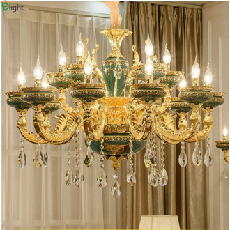 Lustre Crystal Led Pendant Chandeliers Light Lighting Zinc Alloy Led Pendant Lamp For Living Room Bedroom Led Hanging Light