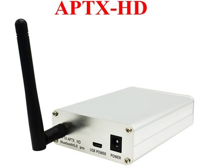 Lusya Csr8675 Bluetooth 5.0 Draadloze Ontvanger Aptx Hd/Ldac PCM5102A Dac Decodering 3.5Mm Rca Uitgang 24bit Met Antenne APTXHD zilver C4-012 / bundel 2