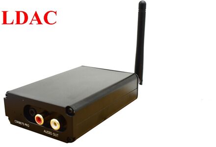 Lusya Csr8675 Bluetooth 5.0 Draadloze Ontvanger Aptx Hd/Ldac PCM5102A Dac Decodering 3.5Mm Rca Uitgang 24bit Met Antenne LDAC zwart C4-009 / bundel 2