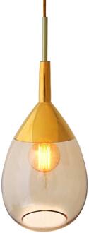 Lute M hanglamp goud goud-rook goud, goud-rook