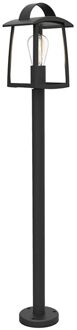 Lutec Lantaarnpaal Kelsey Matzwart E27