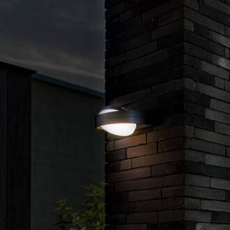 Lutec LED buitenwandlamp Fele met kantelbare kap antraciet, wit