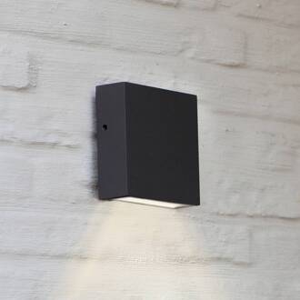 Lutec LED buitenwandlamp Gemini XF, aluminium, antraciet