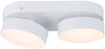 Lutec LED plafondspot Stanos, CCT, 2-lamps, wit