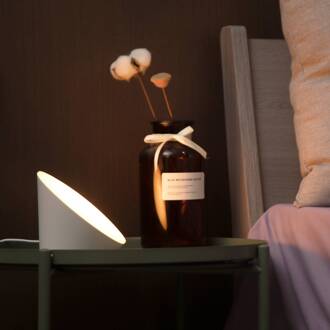 Lutec LED tafellamp Piala met RGBW-kleurverandering wit