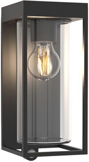 Lutec Solar Wandlamp Flair Matzwart E27 2w Met Sensor