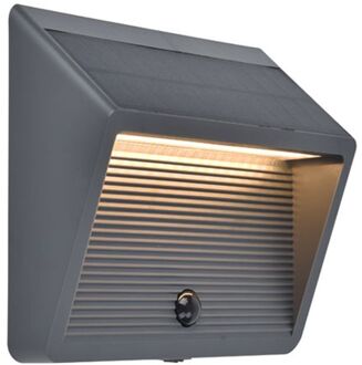 Lutec Solar Wandlamp Linco Antraciet 8w