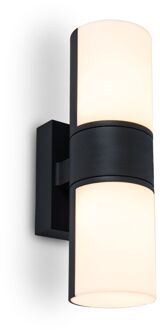 Lutec Wandlamp Cyra Matzwart 15w