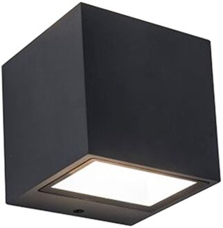 Lutec Wandlamp Gemini Mini Matzwart 9w