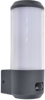 Lutec Wandlamp Heros Donkergrijs E27 Met Sensor