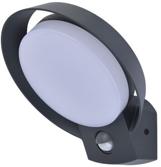 Lutec Wandlamp Polo Donkergrijs 16,1w Met Sensor