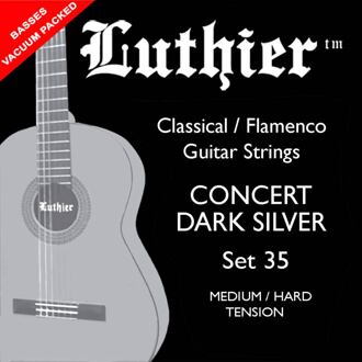 Luthier L-35 snarenset klassiek Concert Dark Silver snarenset klassiek Concert Dark Silver, medium-hard tension