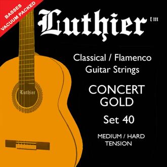 Luthier L-40 snarenset klassiek Concert Gold snarenset klassiek Concert Gold, bronze alloy, medium-hard tension