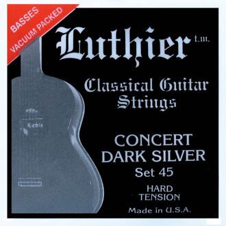 Luthier L-45 snarenset klassiek Concert Dark Silver snarenset klassiek Concert Dark Silver, hard tension