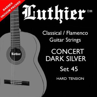Luthier L-45 snarenset klassiek Concert Dark Silver snarenset klassiek Concert Dark Silver, hard tension