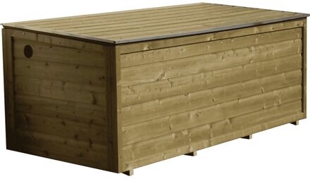 Lutra Kussenbox - Hout - Naturel - 190x67x67cm