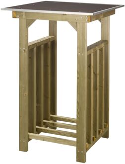 Lutra Lutrabox Haardhoutopslag + Statafel