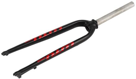Lutu Mtb Stijve Vork 26/27.5/29 Inch Aluminium 28.6Mm Fiets Schijfrem Ultralight Voorvorken rood logo