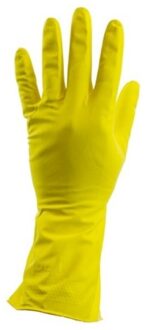 Luva Huishoudhandschoenen maat S latex comfor Geel