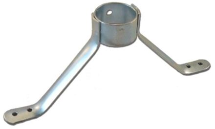 Luva Steelhouder voor steel Ø30mm 18x7cm zilver