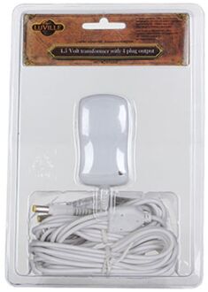 Luville Collectables Adapter 4,5 Volt met 4 stekker uitgangen Wit