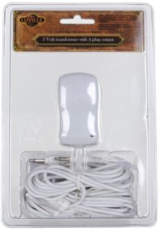 Luville Kerstdorp Switch Adapter met 4 Plugs - 3 Volt