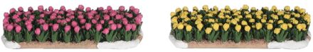 Luville Tulip field 2 pieces - l10xw4,5xh2cm Geel