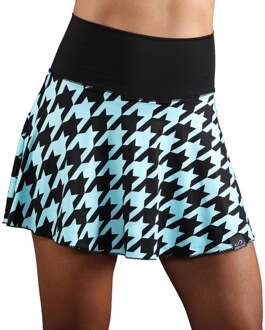 Lux II Rok Dames-Zwart,Blauw - XS