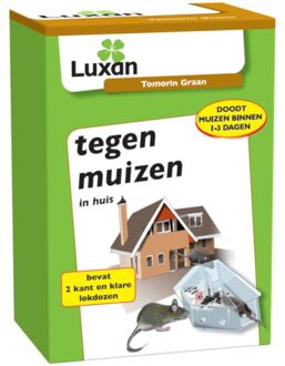 Luxan tegen muizen Tomorin Graan - Muizengif - doos - 2 stuks