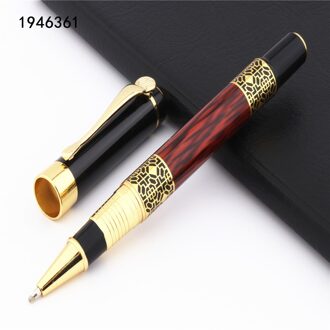 Luxe 530 Gouden carving Mahonie verf Business kantoor Medium Rollerball Pen