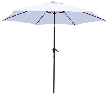 Luxe 6-ribs Parasol - Ø300cm - Wit