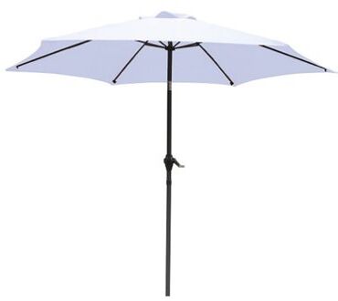 Luxe 6-ribs Parasol - Ø300cm - Wit