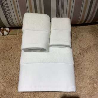 Luxe Badhanddoeken Ontwerpen Bewegwijzering Vierkante Strand Handdoek En Badhanddoek 3 Stuks 1 Set Katoenen Materiaal Handdoek Voor wit
