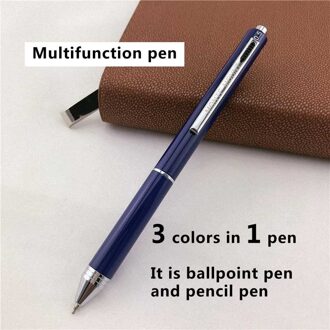 Luxe balpennen voor schrijven School kantoorbenodigdheden vriend Multifunctionele pen 3 inkt kleuren in 1 pen