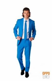 Luxe Blauw Heren Kostuum 52 (Xl)